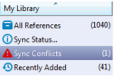 Sync conflicts