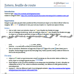 PDF  - Zotero utilisation