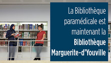 Étudiants à la Bibliothèque Marguerite-d'Youville